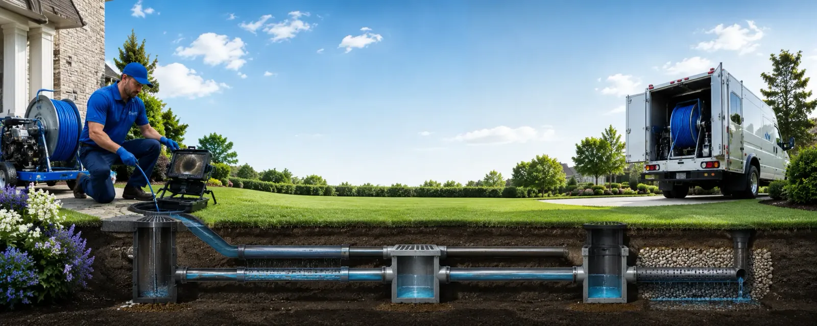 Outdoor drain cleaning information for Canton, MI
